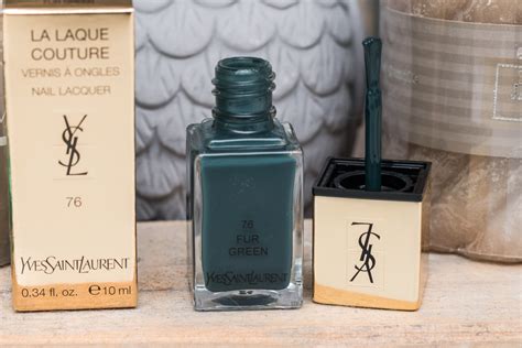 yves saint laurent la laque couture n 76 fur green|ysl la laque.